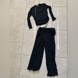 Women's Black Sleepwear Set